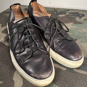 Authentic Gucci Men Leather Lace-up Sneaker